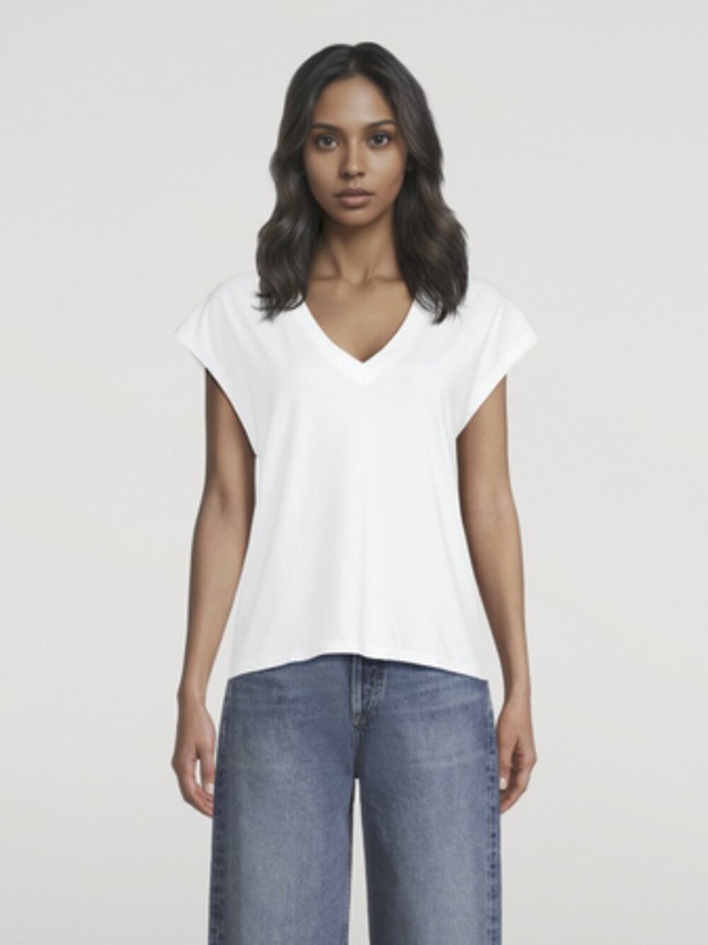 NWT Patrick Assaraf Dolman White T-shirt, sz XS